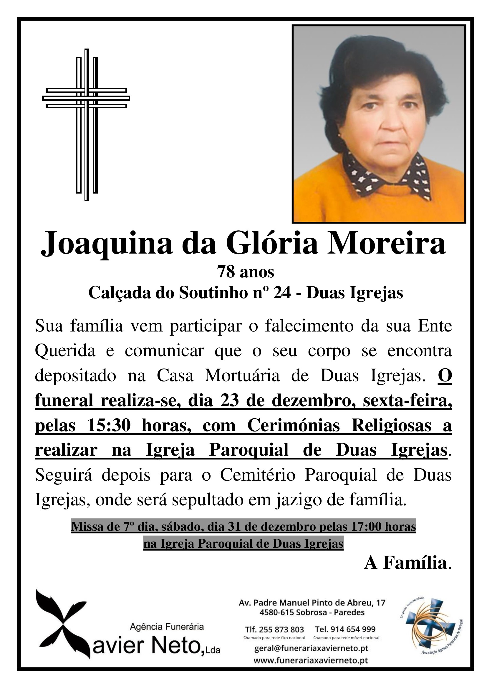Joaquina da Glória Moreira