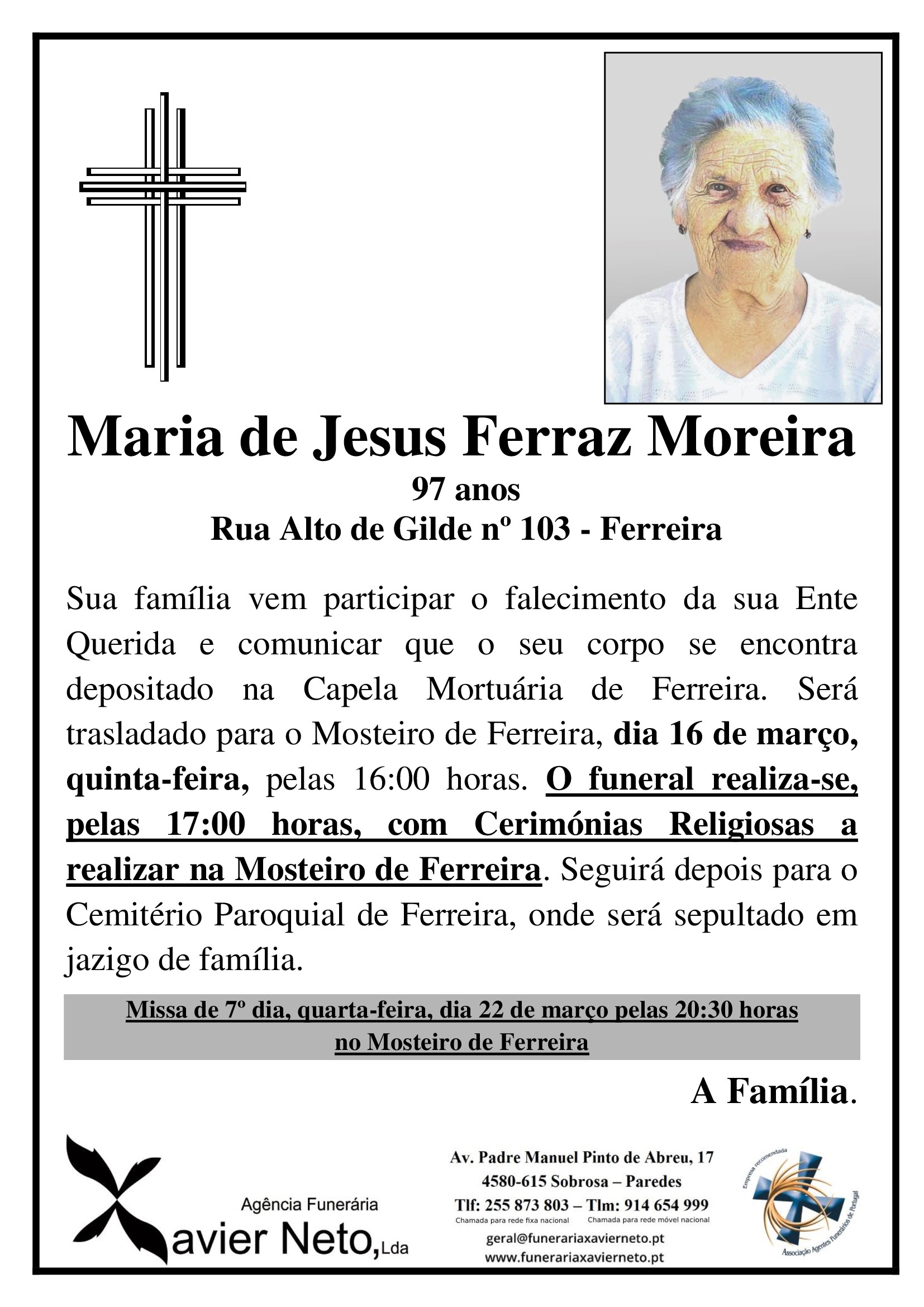 Maria de Jesus Ferraz Moreira