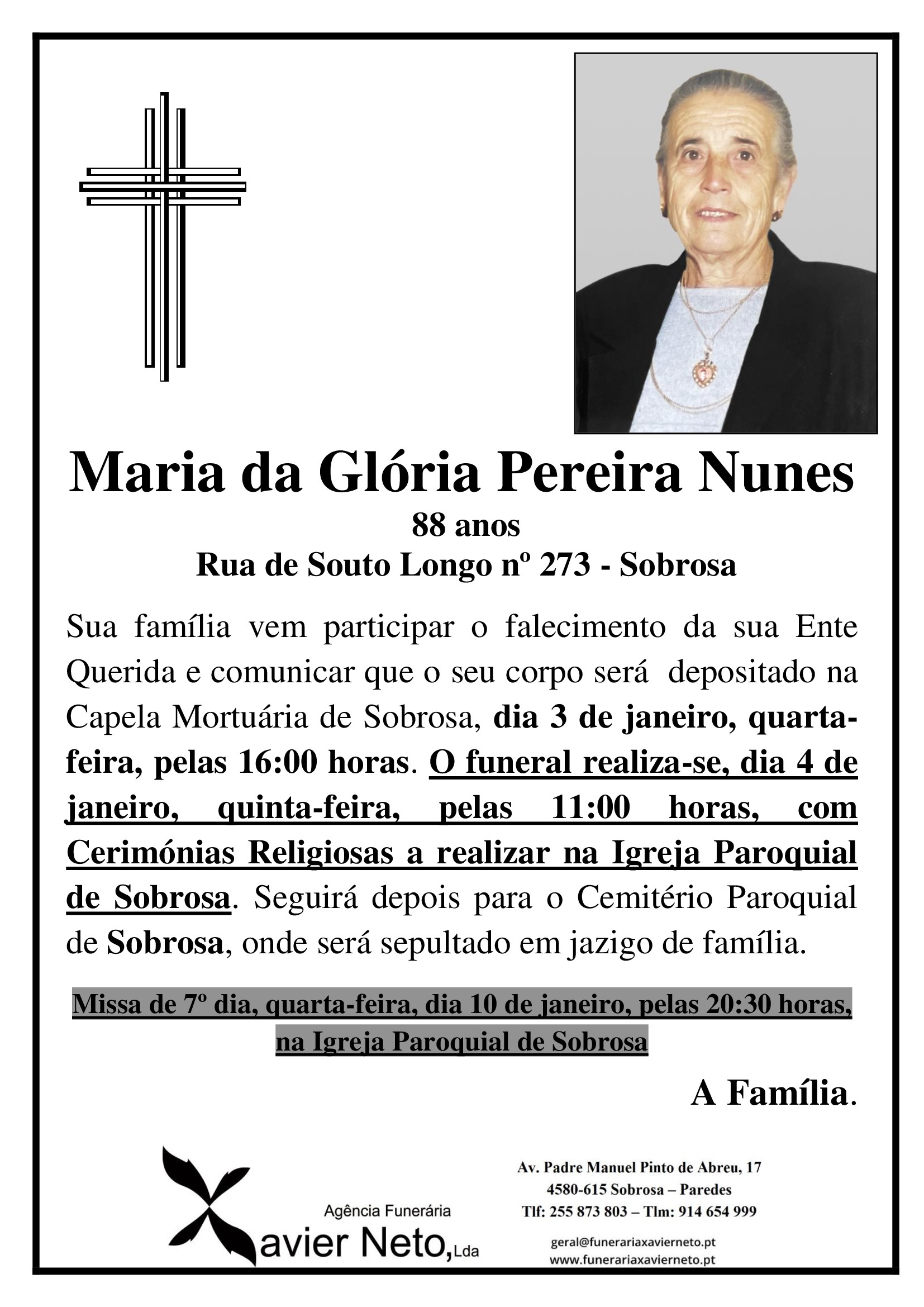 Maria da Glória Pereira Nunes