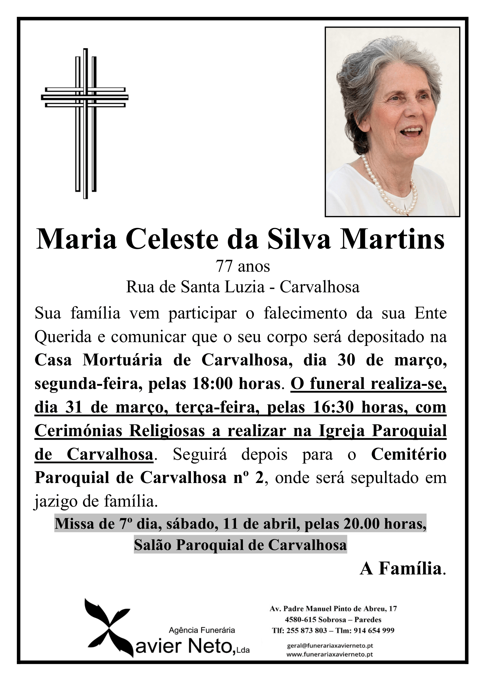 Maria Celeste da Silva Martins